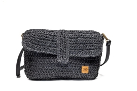 Zwart Gevlochten Damestas Crossbody Loenen