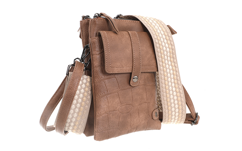 Camel Telefoon- En Schoudertasje Tyler – afbeelding 3