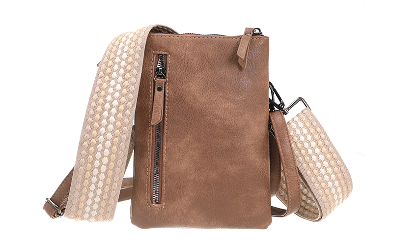 Camel Telefoon- En Schoudertasje Tyler – afbeelding 4