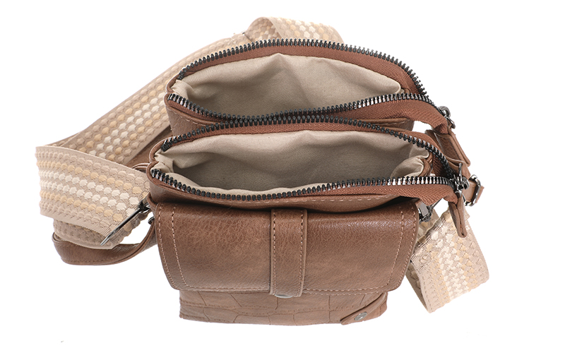 Camel Telefoon- En Schoudertasje Tyler – afbeelding 5