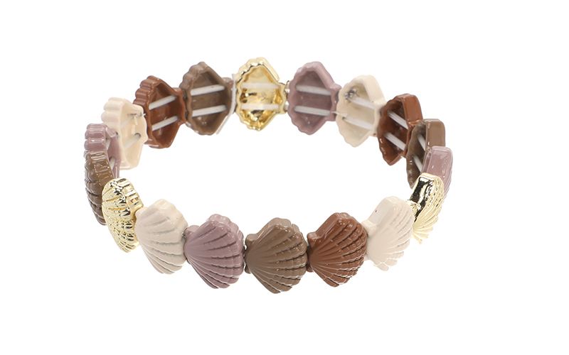 Khaki Damesarmband Shell