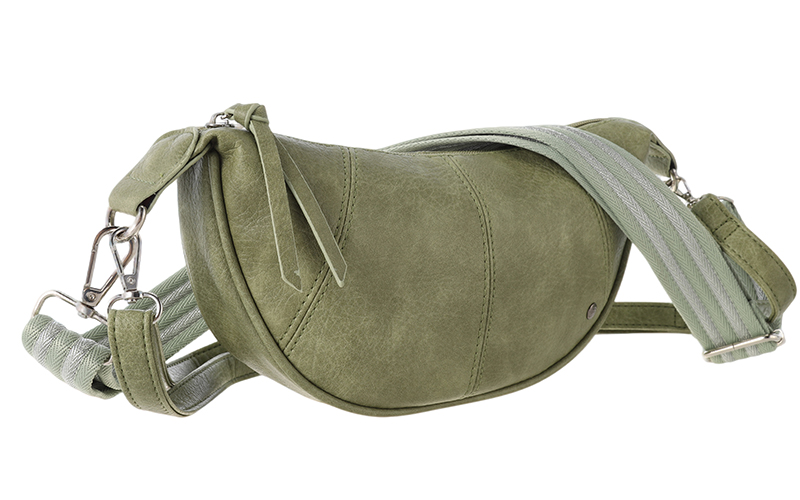 Green crossbodytas Brentford in gebruik