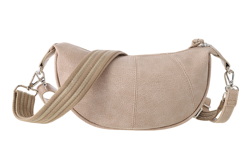 Taupe crossbodytas Brentford – afbeelding 3