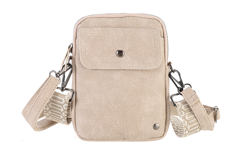 Taupe telefoontasje / schoudertasje Groet