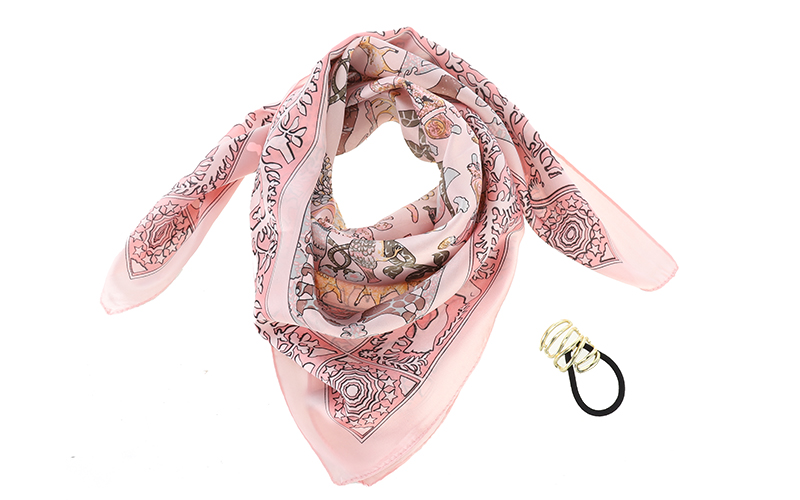 Royal pink St. Ives sjaal – afbeelding 3