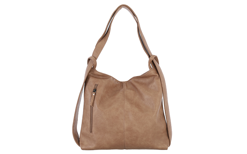 Khaki rugzak/schoudertas Lugano – afbeelding 3