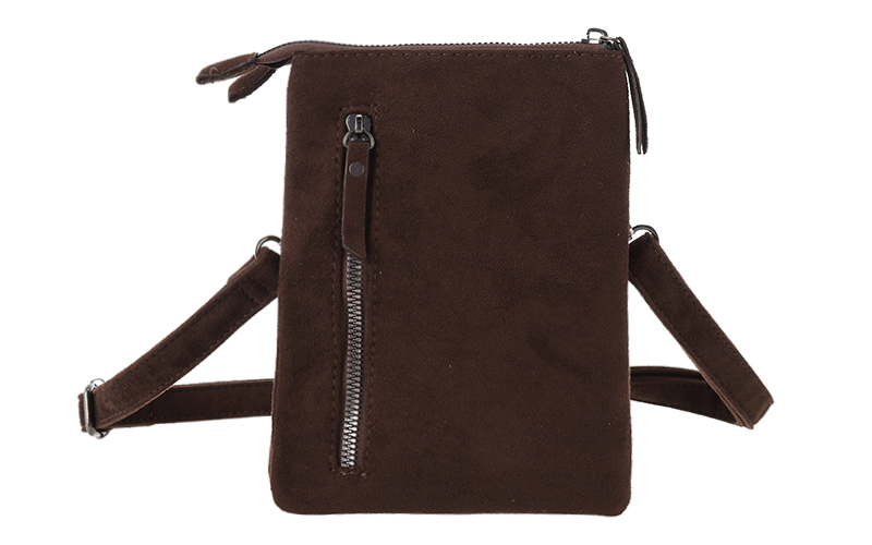 Burgundy telefoon- en schoudertasje Lados – afbeelding 3