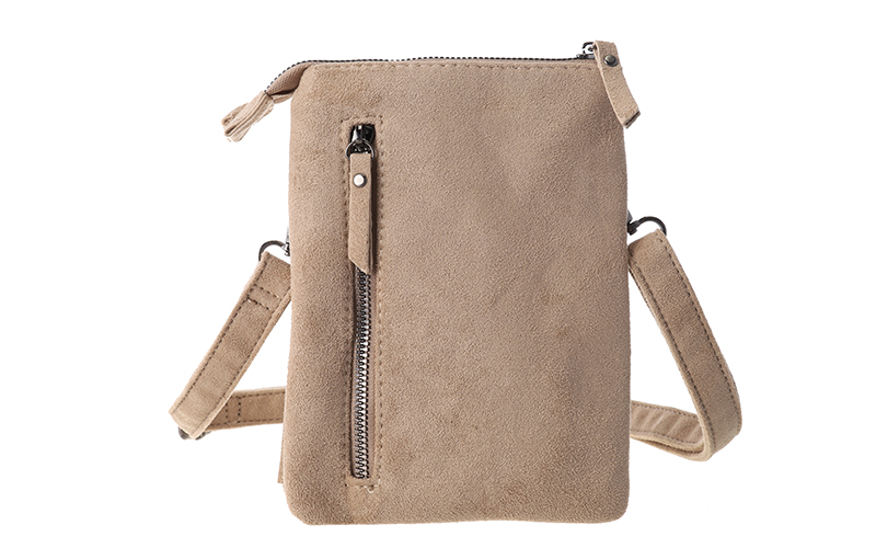 Natural telefoon- en schoudertasje Lados – afbeelding 3