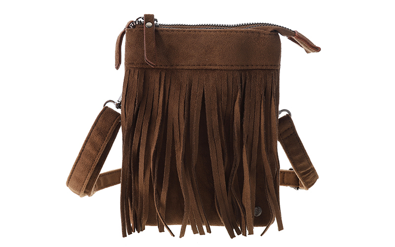 Camel telefoon- en schoudertasje Lados