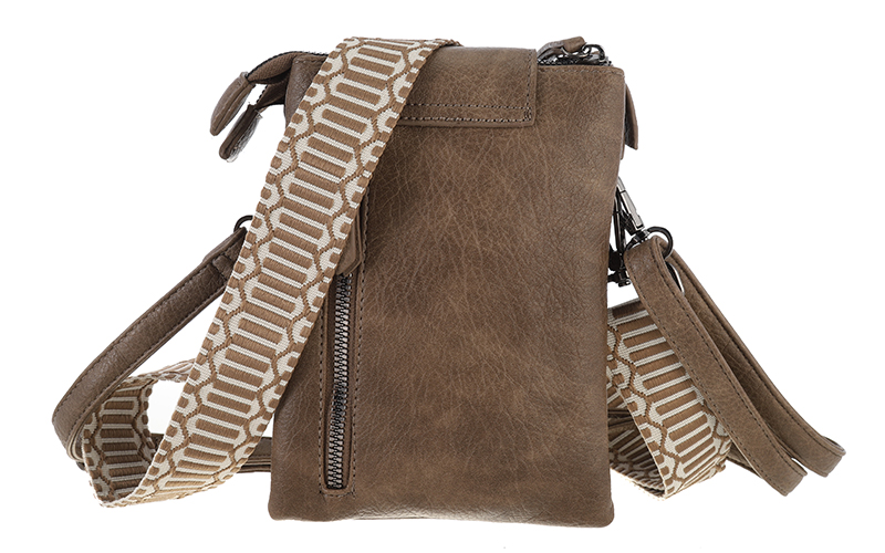 Dark camel crossbody en telefoontasje Horton – afbeelding 4