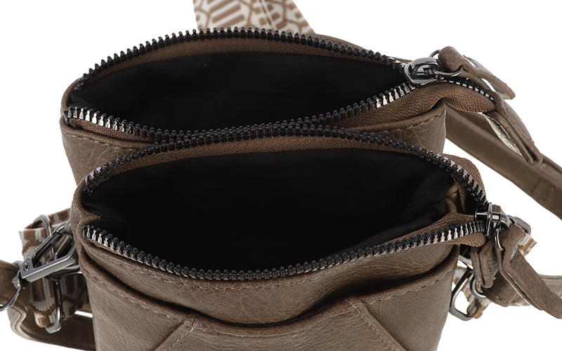 Dark camel crossbody en telefoontasje Horton – afbeelding 5
