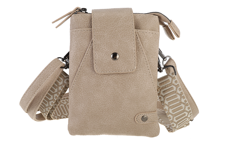 Taupe crossbody en telefoontasje Horton