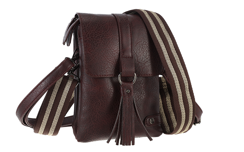 Burgundy telefoon- en schoudertasje Libina – afbeelding 3