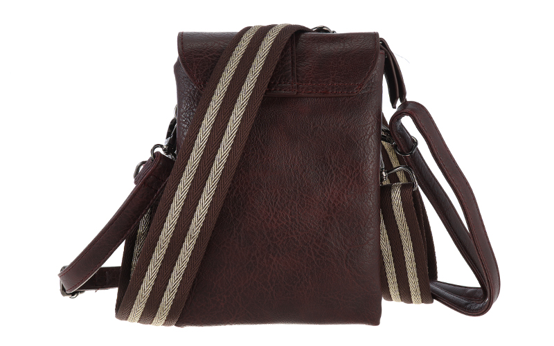 Burgundy telefoon- en schoudertasje Libina – afbeelding 4