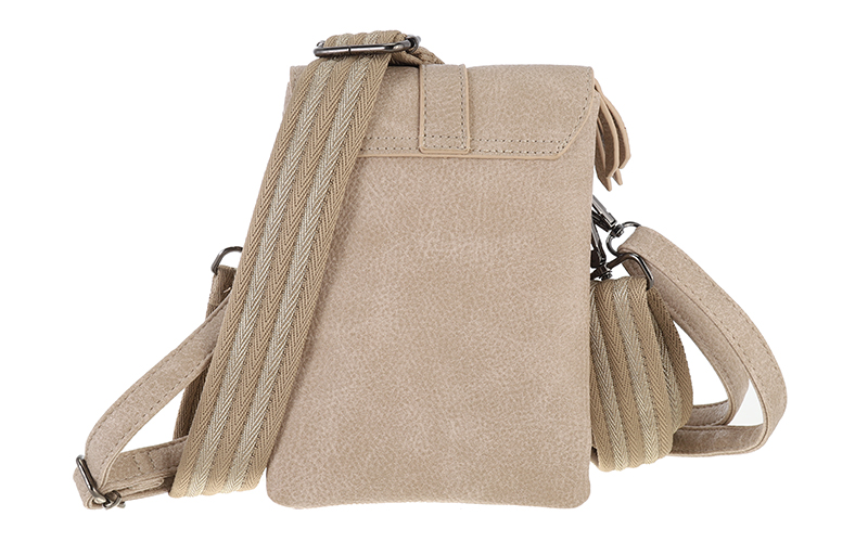 Natural telefoon- en schoudertasje Libina – afbeelding 4