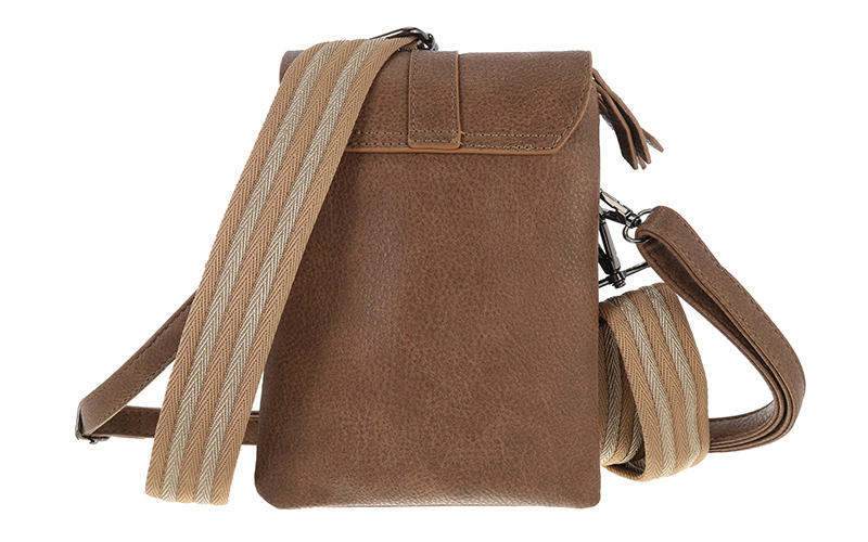 Camel telefoon- en schoudertasje Libina – afbeelding 4