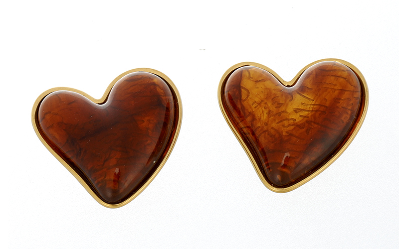 Brown Knopen Clips Suze
