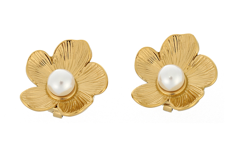Pearl Flower Knopen Clips Lois
