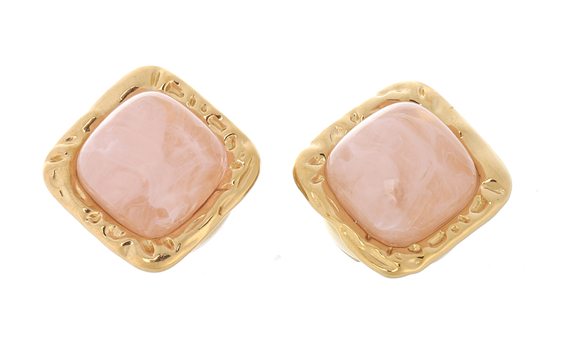 Vintage pink knopen clips Pip