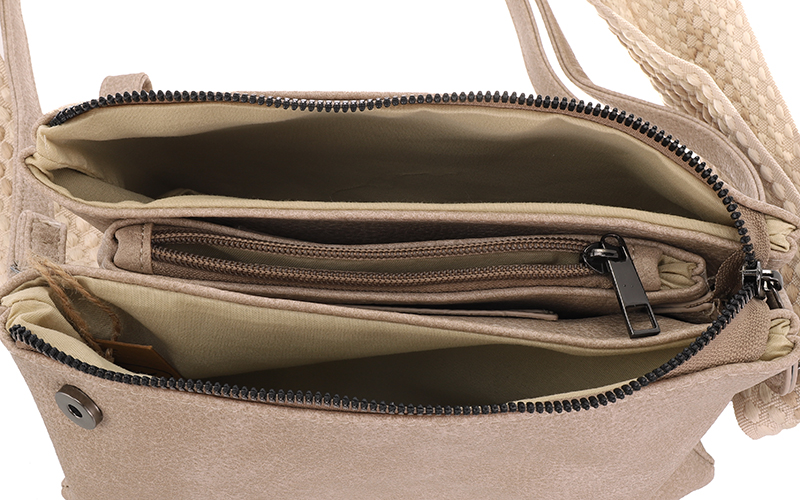 Taupe New York Schoudertasje – afbeelding 4