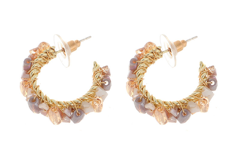 Khaki Earrings Bliss