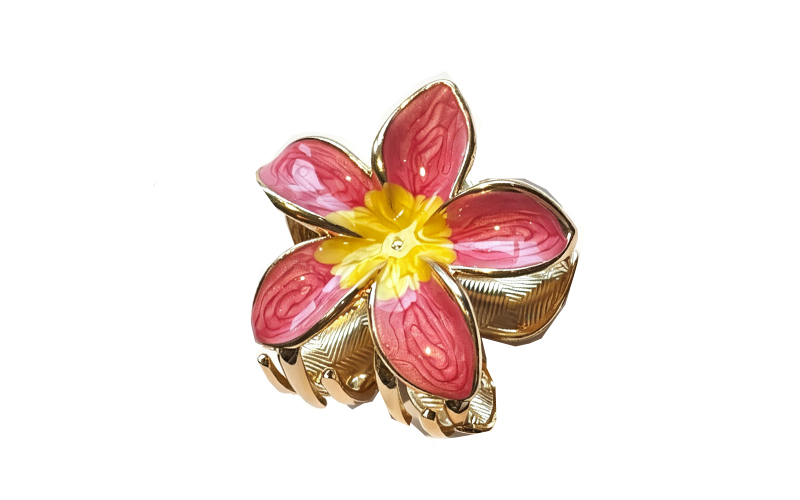 Rose haarklem Margriet in gebruik