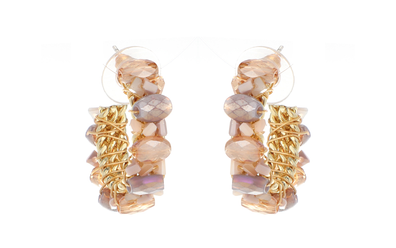 Khaki Earrings Bliss in use