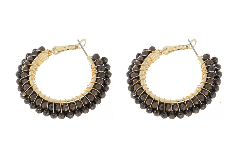 Boucles d'oreilles Fem Black