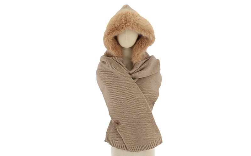 Écharpe à capuche Kappl camel