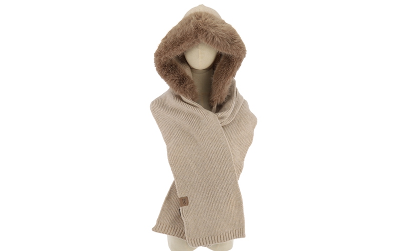 Écharpe à capuche Kappl taupe