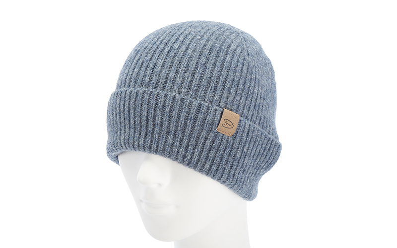 Bonnet Fargo bleu jean en situation