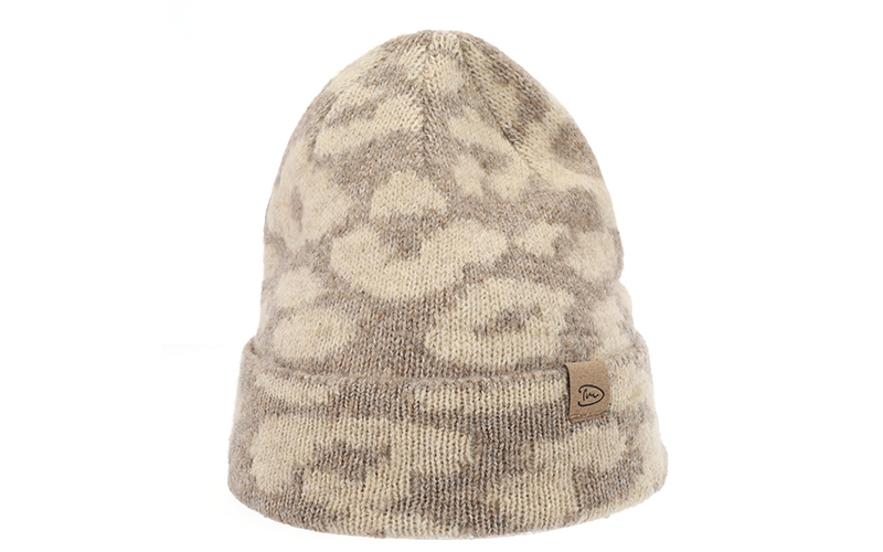 Natural Leopard Beanie Astana