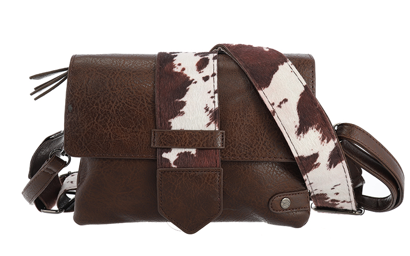 Sac bandoulière Minot imprimé vache