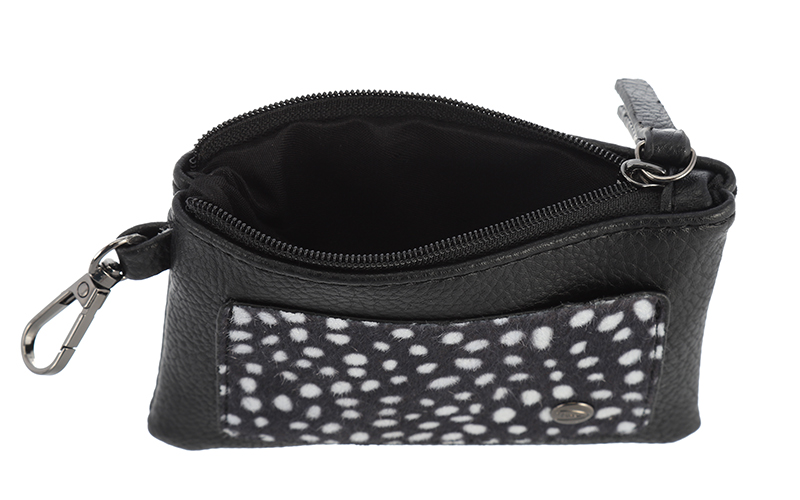 Black white portemonneetje Porto – afbeelding 4