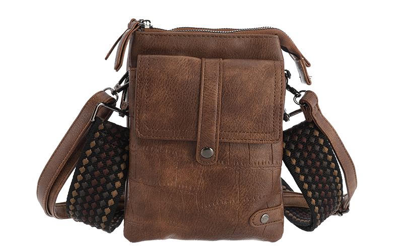 Dark camel Telefoon- En Schoudertasje Tyler