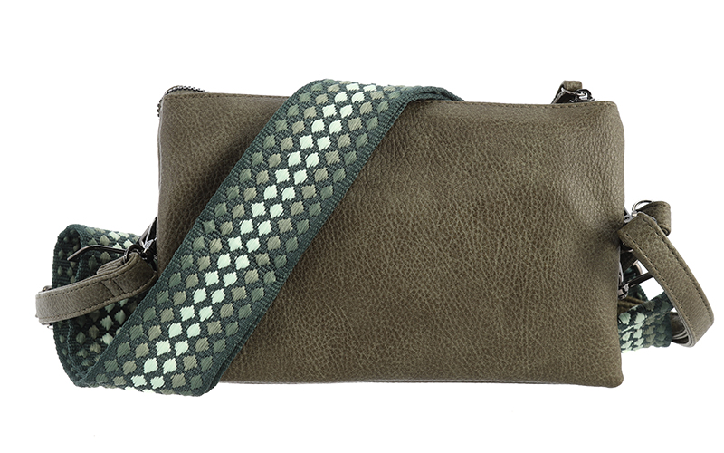 Dark green New York Schoudertasje – afbeelding 3