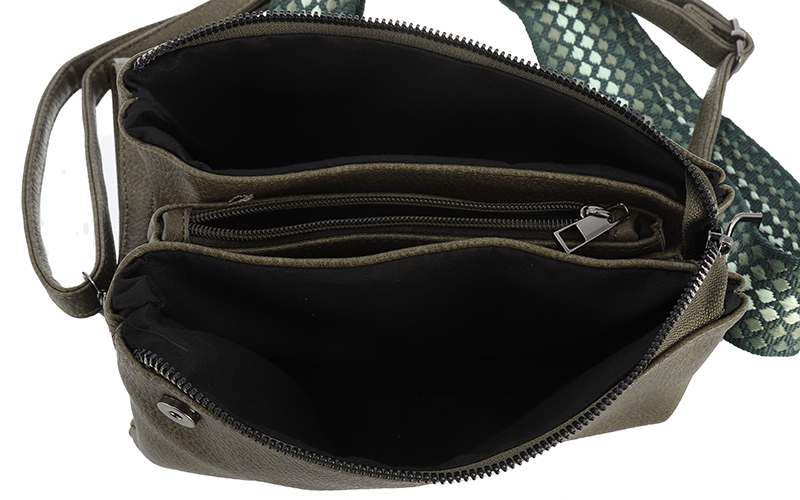 Dark green New York Schoudertasje – afbeelding 4